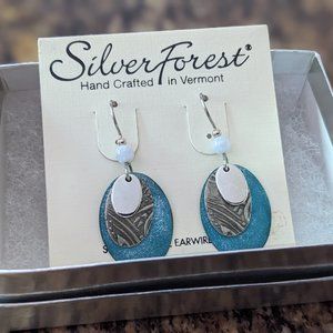 Silver Forest earrings